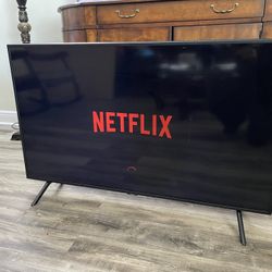 Samsung 50” Smart TV 4K UHD With New Remote Control (Note: White Mark At The Bottom Does Not Affect Functionality) $140 Firm On Price