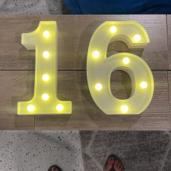 16 Light numbers