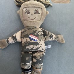 Huggs to Go Operation Military Kids Family Soft Plush Doll Photo Holder 12" Tall