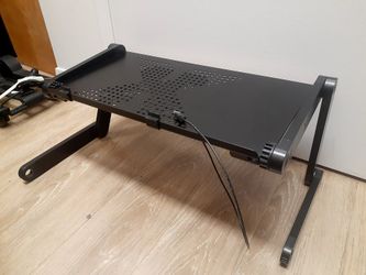 Elevating Laptop Stand with USB Cooling Fan