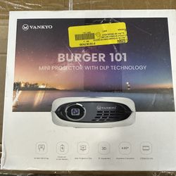 VANKYO Burger 101 Wireless Pico Projector, Rechargeable Mini DLP Projector
