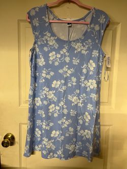 Short-Sleeve Scoop-Neck Mini Dress