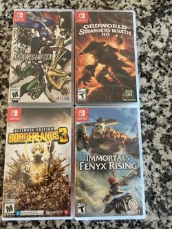 Borderlands 3 ultimate Oddworld Shin Megami Tensei V Immortals Fenyx Rising Nintendo switch