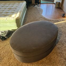 dark gray ottoman