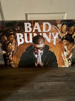 Bad Bunny Canvas Wall Art Print