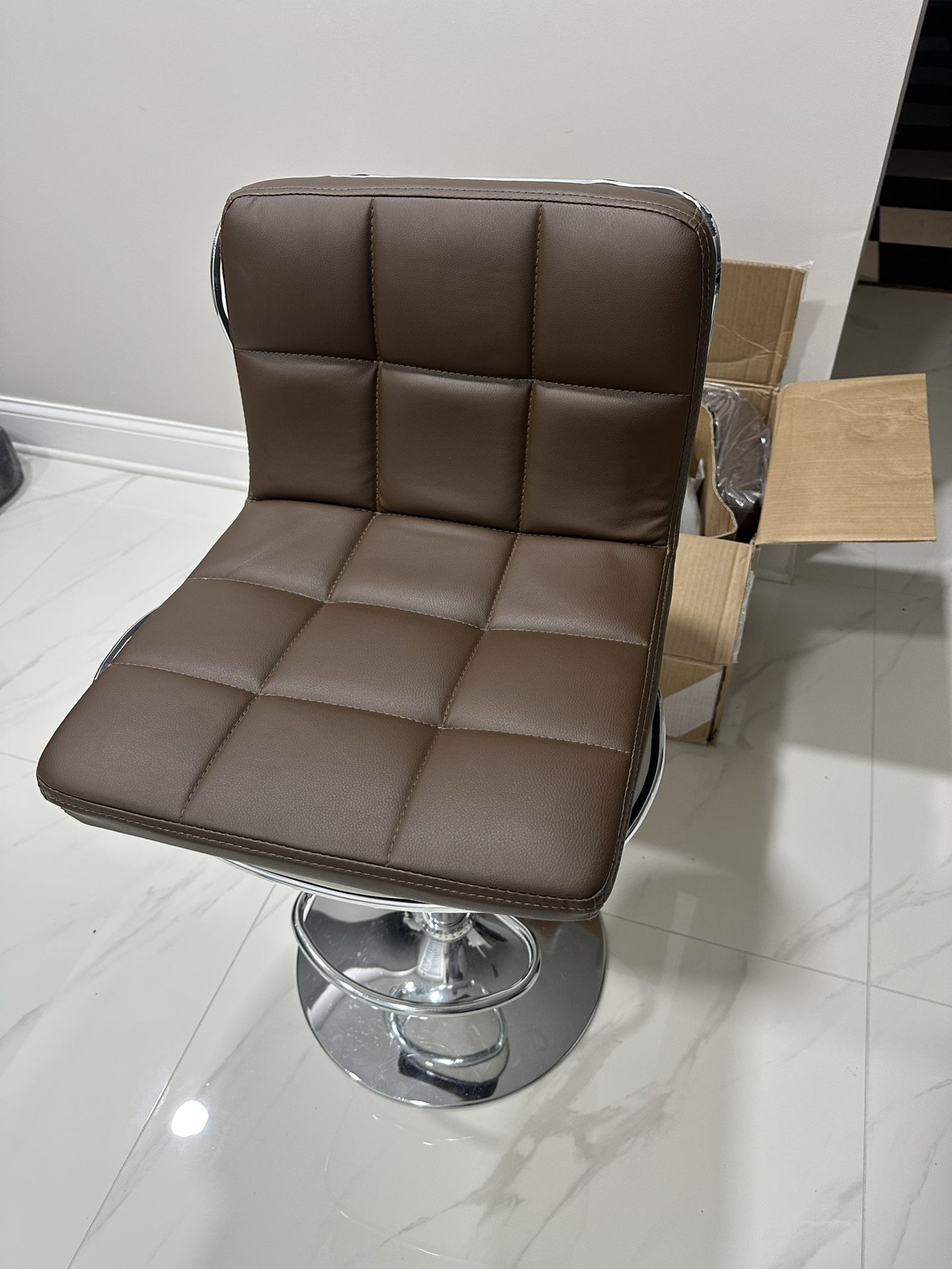 Bar Stools Set of 2 Brown
