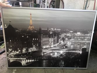 Blk Wht landscape Pic size is 39 X 155.. or 100x140cm..