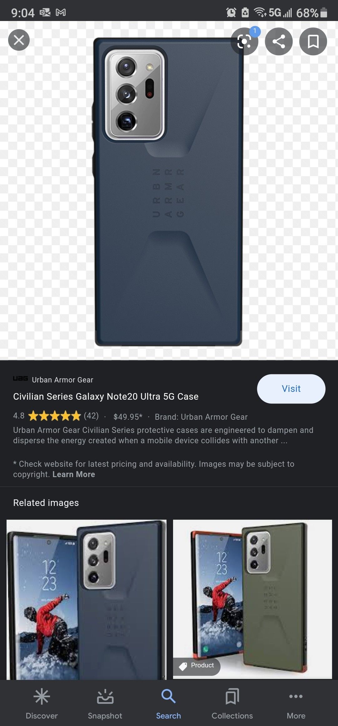 UAG Note 20 Ultra Case