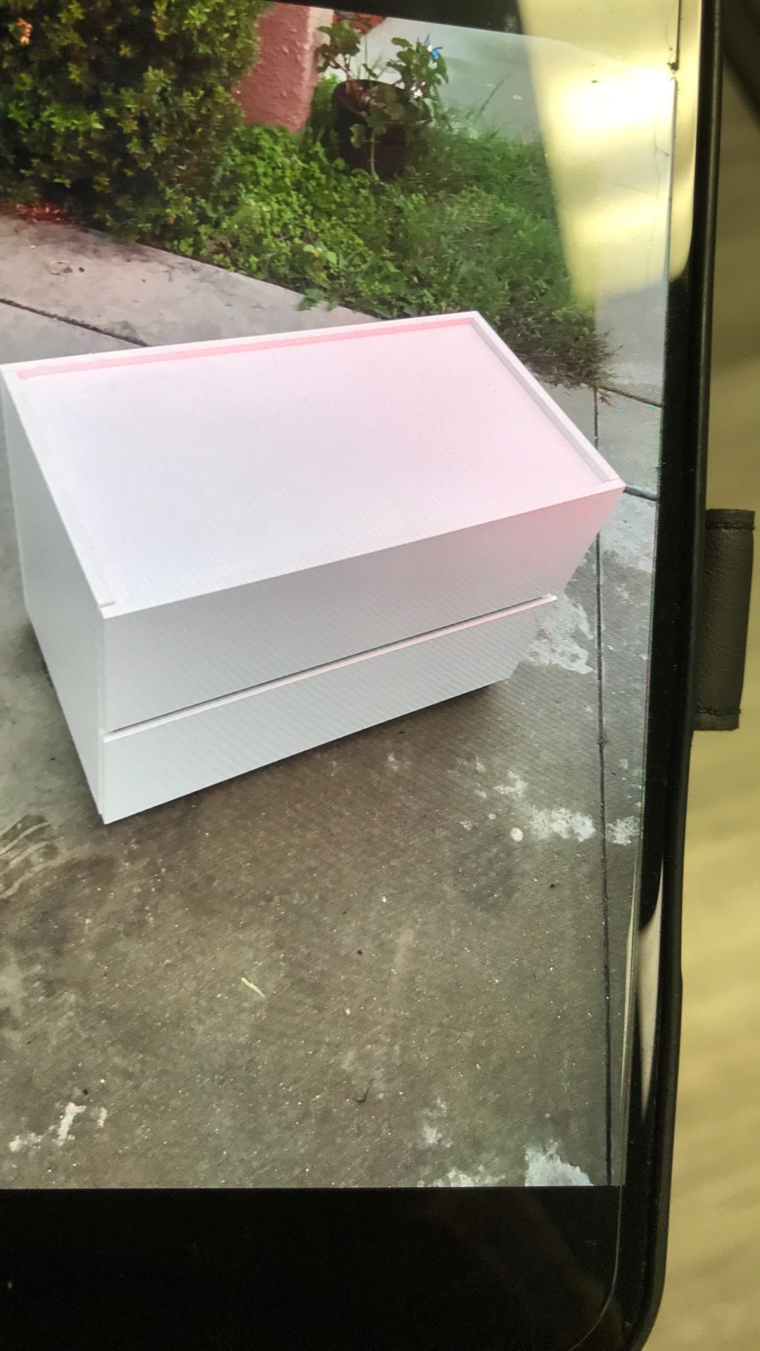 Small white End Table Two Drawers