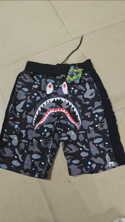 BAPE Shark Camo Shorts with Tags