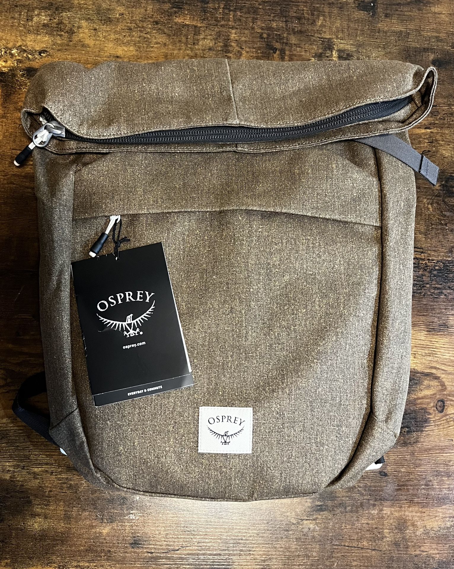 Osprey Arcane Tote Pack - Hemp Roast Bean Brown - Backpack- Tote- Laptop Bag- Travel Bag 