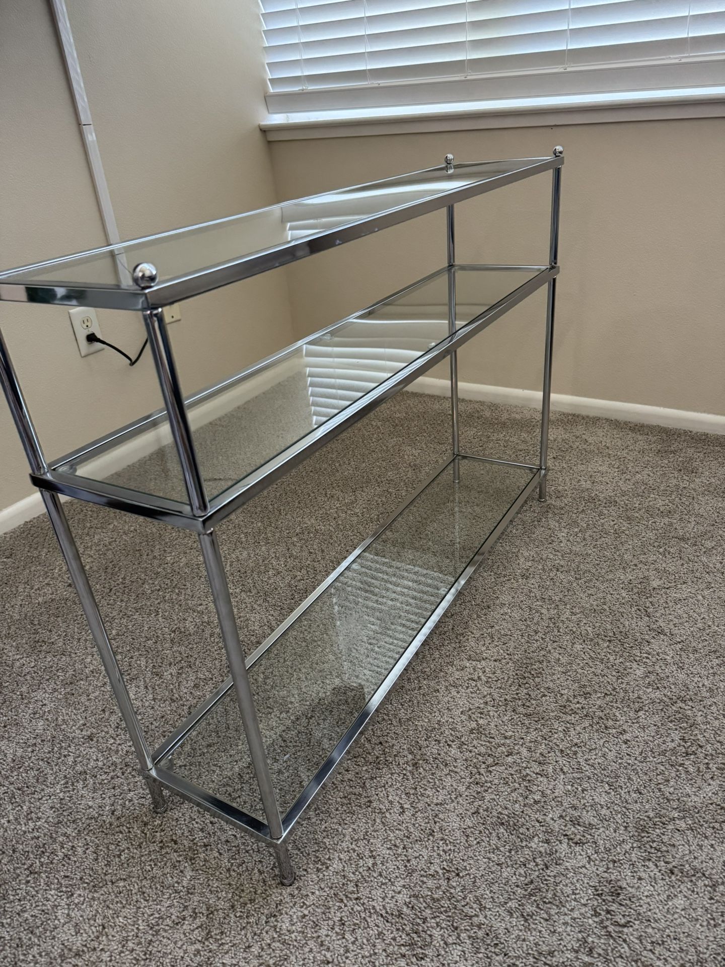 3-Tier Glass Hallway table