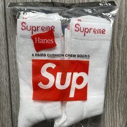 Supreme socks white new
