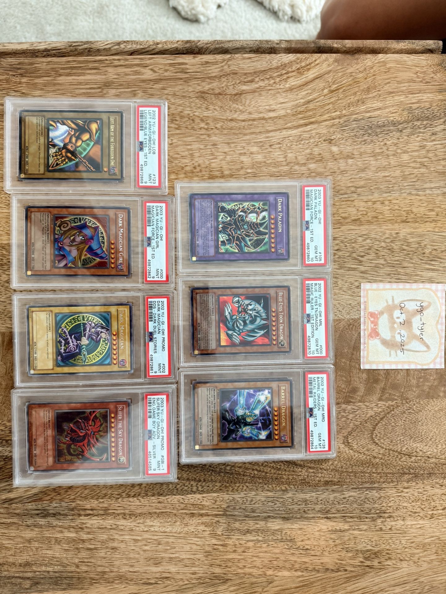 Yugioh Grades Cards