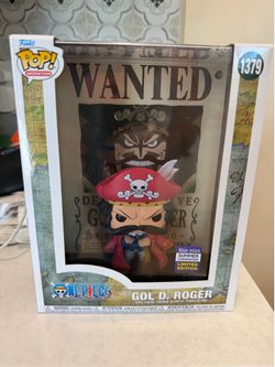 2023 SDCC Exclusive Funko Pop One Piece Gol D Roger Wanted Poster