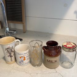 5 Glass Items, Vintage & New $10 for all