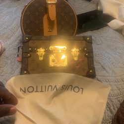 Louis Vuitton Petite Malle Hand Bag And Louis Vuitton Circle Hand Bag