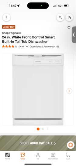 24 in dishwasher brand new