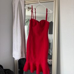 Red bandage dress