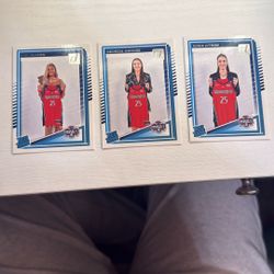 Mystics Rookie Trio cards 