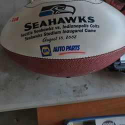 Football.  Seahawks First Game Ball