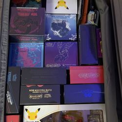 Evolving Skies, Celebrations, Destined Rivals, 151, Crown Zenith, PC ETBs