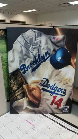 18x 24 Dodgers photo on canvas