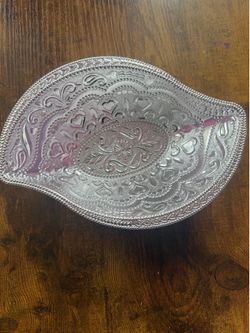 Return gift small plastic bowl with silver coating