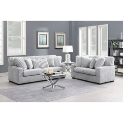 S1800 Tarra Grey Sofá & Loveseat ❤️❤️