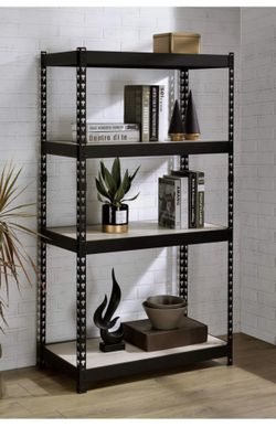 Acme Furniture Decmus Bookshelf, Natural & Black Finish