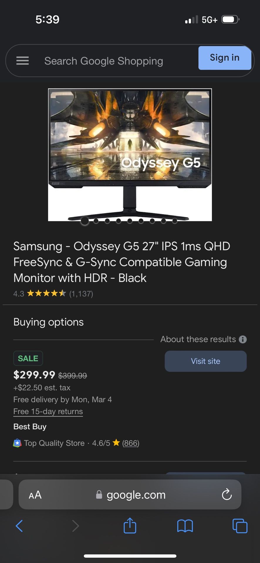 High End Gaming Monitor