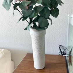 Cream Beige Sandy Textured Aesthetic Vase