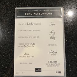 STAMPIN’ UP! Cling Stamp Set: Sending Support