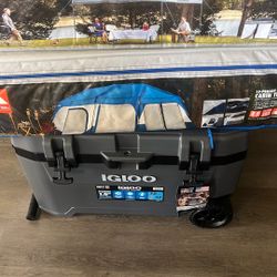 Camping tent, instant canopy and cooler $300 in savings