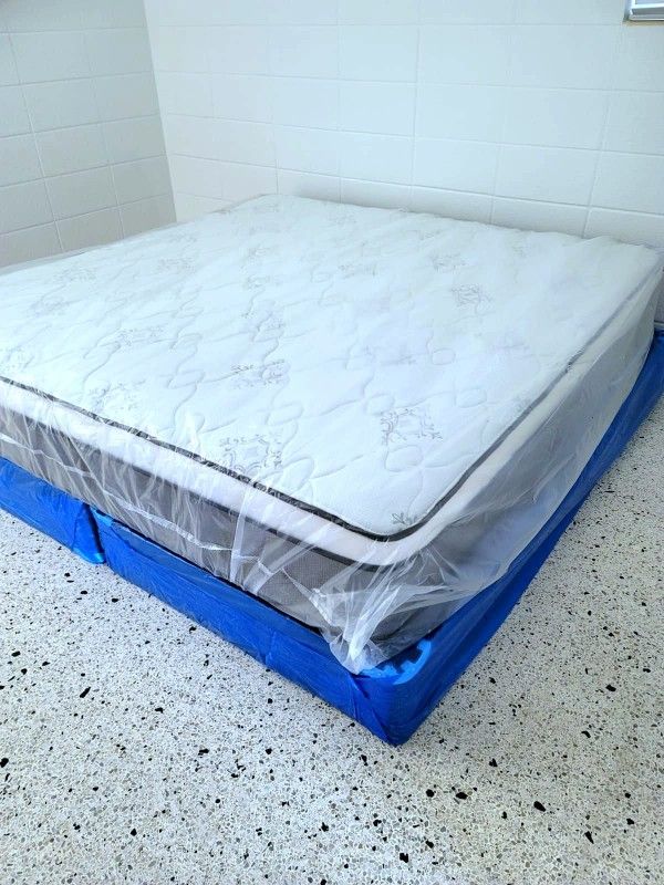 NEW KING PILLOW TOP MATTRESS AND BOX SPRING AVAILABLE FULL SIZE