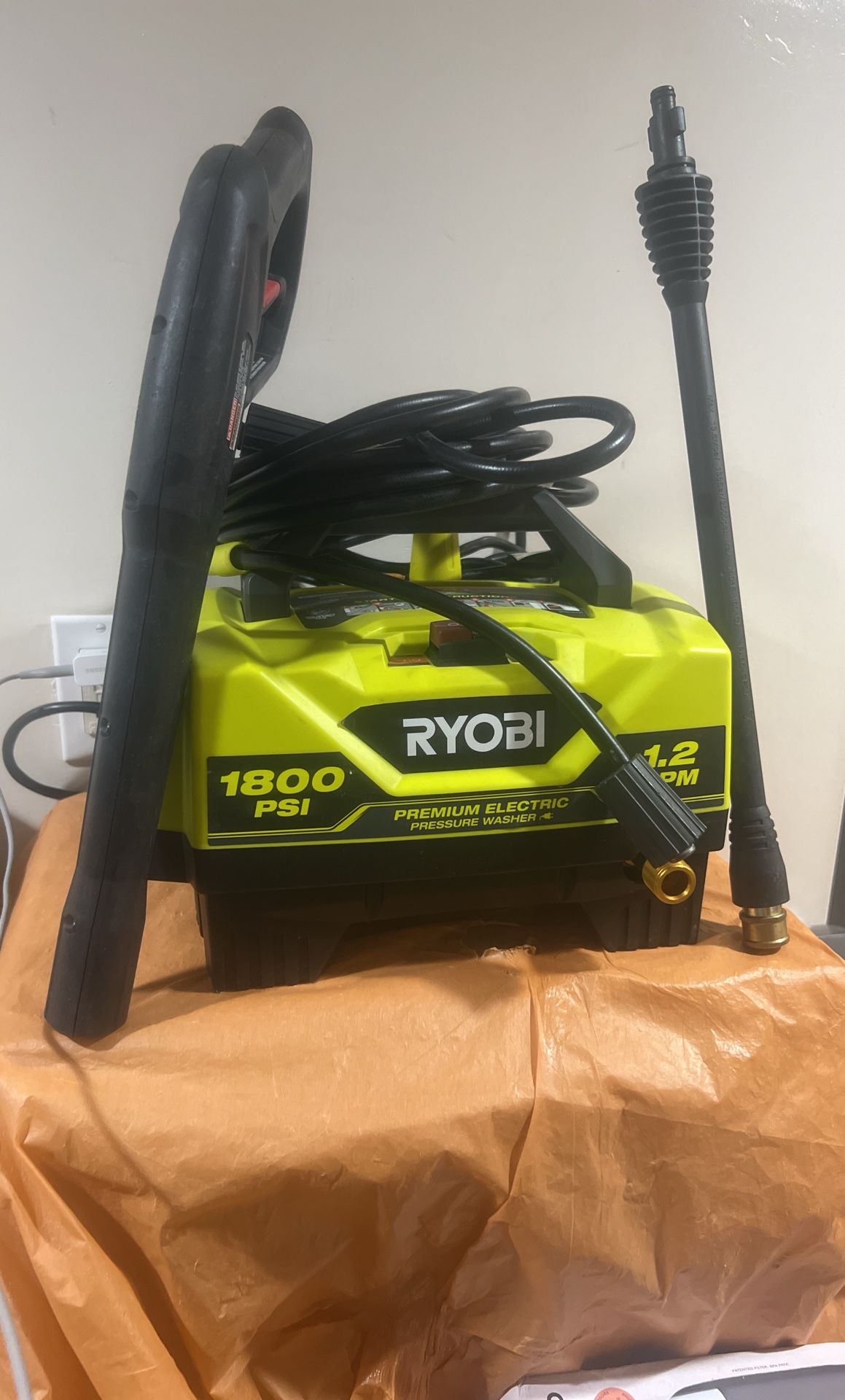 Ryobi 1800 Psi Premium Electric Pressure Washer using good condition