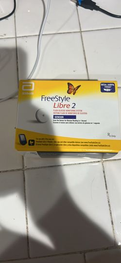 New Abbott FreeStyle Libre 2 flash glucose monitoring system sensor.