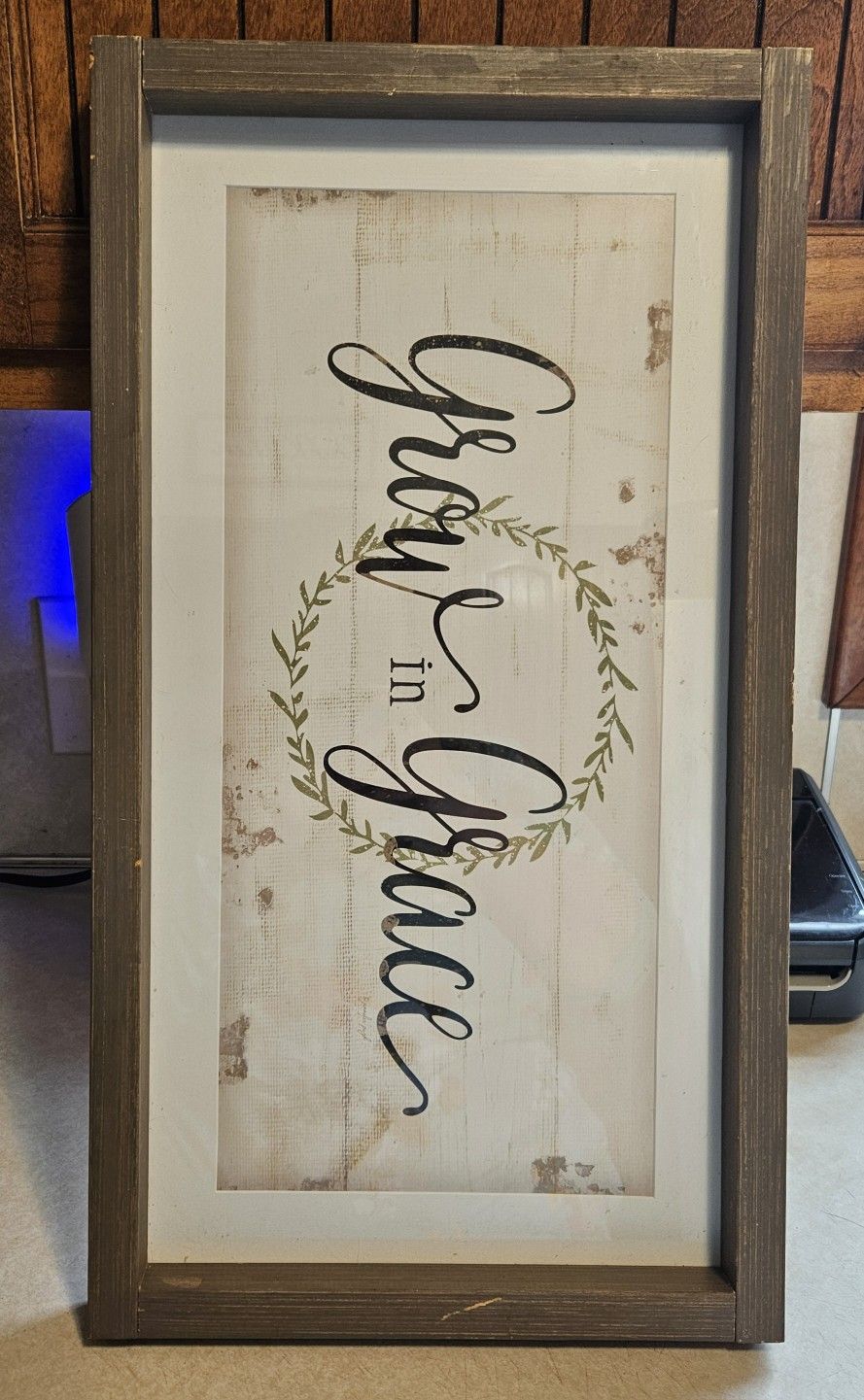 " Grow In Grace " Hobby lobby ready to hang wall picture