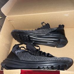 Puma Soft Foam Optimal Comfort Enzo Beta Woven V3 Black Mens Shoe New WB SZ 8.5.