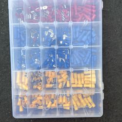 Insulated Electrical Wire Terminals Crimp Connectors Spade Set