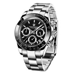 Pagani Design PD-1644 Chronograph – Sapphire Crystal – 100M WR – Black/Silver