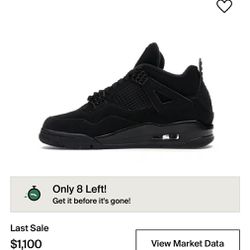 Jordan 4 BlackCats (Lowest $350)