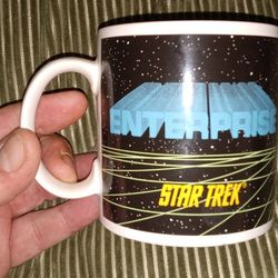 Old School Rare Vintage Original Star Wars Starship Enterprise Highly Collectable Trek Mug