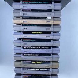 Nintendo SNES 12 Lot Of Games With Original Case 