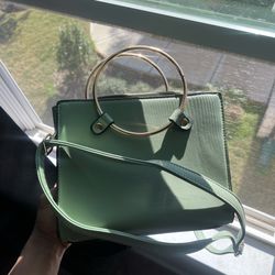 Green And Gold Bag #greenbag #purse