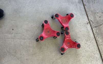 3 Wheel Furniture Dolly - Set Of 9