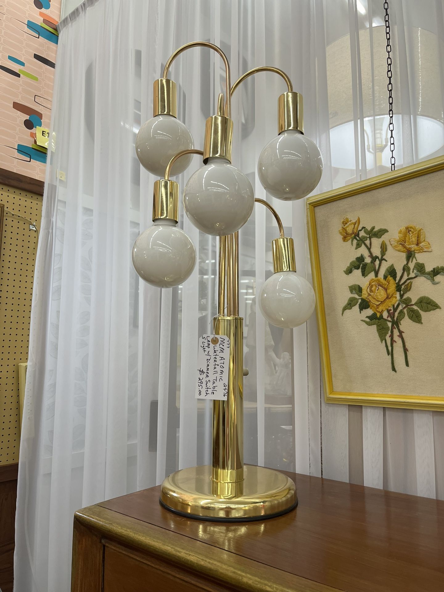 MCM Atomic Waterfall Lamp