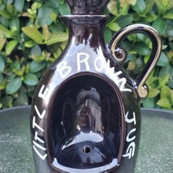 Vintage Antique Little Brown Jug Bottle Music Windup Works Plays