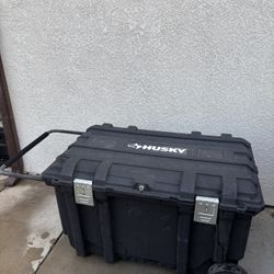 Husky 23 in. Black Heavy Duty Large Rolling Toolbox 