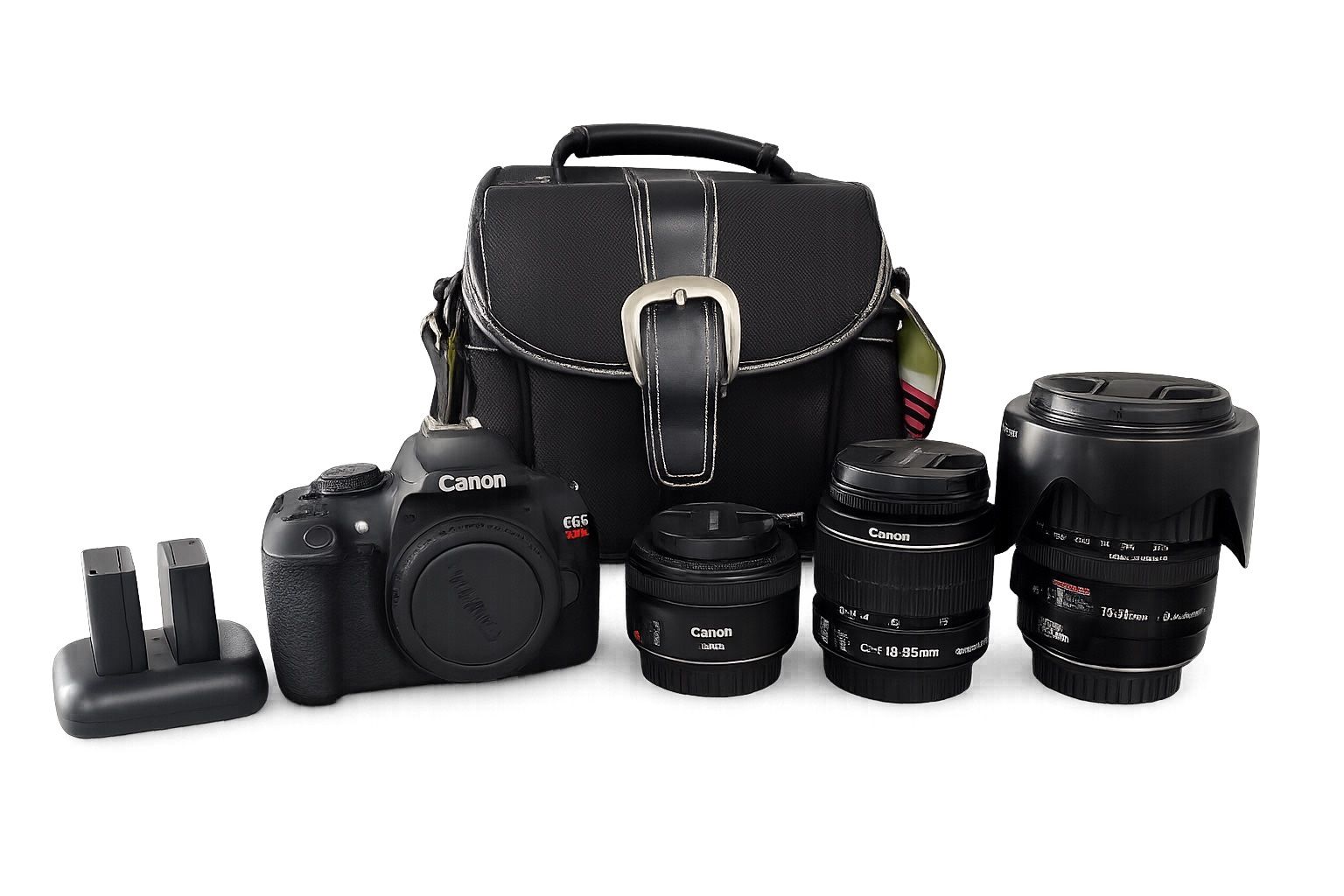 Canon Rebel T5 DSLR Bundle – 3 Lenses + Extras (Ready to Shoot!) $400 OBO Willing to negotiate